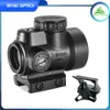 Trijicon Mro Style Holographic Red Dot Sight Optical Tactical Gear Airsoft med 20 mm Scope Mount för jaktgevär