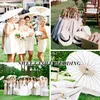 Umbrellas 153050100PCS Parasol 60cm Wedding Paper Umbrella Po Cosplay Prop White DIY for Bridal Baby Shower Party 230920