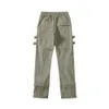 High Street Pocket Zipper Function Tactical Cannon Bomb Work Suit Pants Velcro Strap Pants1gxy