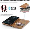 Brieftasche PU Ledertasche Abdeckung für iPhone 15 14 13 12 11 Pro xs Max 7 8 Samsung S22 S21 S20 ultra Plus Kreditkartenschlitz Halter Premium magnetische Handyhüllen