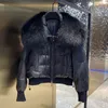 Frauen Pelz Faux 2023 Winter Puffer Jacke Frauen Dicke Warme Kurze Parkas Echte Natürliche Waschbär Weibliche Lose 90 Weiße ente Unten Mantel 230920