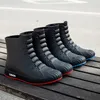 Rain Boots Rubber Man Boots Trend Men Rain Boots Platform Outdoor Shoes Slip on Waterproof Work Mens Booties Soild Shoes Bota Masculina 230920