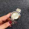 Fashion Brand Watches Women Ladies Girl Crystal Big Letters Rotate Style Dial Metal Steel Band Quartz Wrist Watch designer gift hi350s