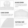 Dinnerware Sets Cake Glass Cover Clear Dining Table Protector Microwave Covers Storage Clock