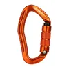 Carabiners Xinda Professional 암벽 등반 Carabiner 22KN 안전 배 모양 안전 버클 하이킹 생존 키트 보호 장비 230921