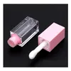 Garrafas de embalagem atacado 100 pcs 5ml mini quadrado lip gloss tubo recarregável garrafa lipgloss amostra lip-bálsamo recipiente ferramenta de beleza sn3 dhxtc