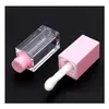 Packing Bottles Wholesale 100Pcs 5Ml Mini Square Lip Gloss Tube Refillable Bottle Lipgloss Sample Lip-Balm Container Beauty Tool Sn3 Dhxtc