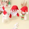 Bottiglie di stoccaggio 3 pezzi Barattoli di caramelle di plastica natalizie Barattoli di biscotti vuoti Scatola Contenitore Decorazione per feste (Santa Snowman Elk)