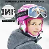 Óculos de esqui Findway Kids Máscara Anti UV Nevoeiro OTG compatível com capacete de snowboard esportes de inverno 230920