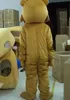 Halloween adulto dos desenhos animados urso marrom mascote traje prop mostrar desenhos animados boneca traje traje humano