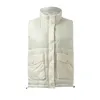 Gilet da donna Donna Imbottito in cotone Gilet allentato Senza maniche Cappotto corto Piumino da donna Panno Canotta Abiti Para Mujer