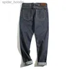 Men's Jeans Maden classique hommes Denim jean Vintage droit foncé lisière jean 14oz qualité pantalon pour femme coupe ajustée Amekaji pantalon L230921