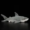 Plush Dolls Lifelike Great White Shark Stuffed Toy Cute Soft Shark Model Real Life Plush Doll Simulation Ocean Animal Birthday Gift For Kids 230921