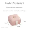 Jewelry Boxes 1pcs Double Layer Storage Box For Men And Women Large Capacity Leather Hardware Travel Portable Flip Lid Palm 230920