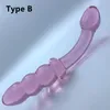 Vibrator stor kristall rumpa plug vagina prostata massager glas anal dildo pärla vuxna sex leksaker för kvinnliga män gay masturbator 230920