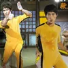 أزياء Catsuit للجنسين البالغين الأطفال Bruce Lee Jeet kune do الصينية Kung Fu Phemsuit CoSplay Costume Suit Zentai