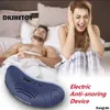 Sleep Masks Electric Anti Snoring Devices Double Vortex Air Supply Stop Snore Portable Comfortable Well Aid 230920