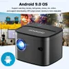 Projectors IsInBox Projector HD 1080p Android 9.0 WiFi Bluetooth Smart TV S18 Auto Focus Video Projectors med Stand HD Port Home Theater L230923