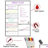 Whiteboards Großhandel Magnetische trocken abwischbare Wochenplanertafel Kühlschrank Whiteboard Kalenderbeständige Technologie Familienhaus Offi Dhhya