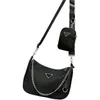 Black canvas hobo for women luxurys designers bags Tote chains handbags presbyopic purse messenger bag handbag no with box
