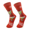 Weihnachten kreative Socken Cartoon Grinch Spot gestrickte Socken für Männer und Frauen personalisierte Paare Mode Socken