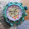 Relógios de pulso Invencível Homens Wirstwatch Joker Luminoso Big Dial Invicto Relógio de Luxo Invicto Reloj de Hombre para Drop