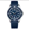 Relógio masculino mecânico totalmente automático, à prova d'água, 42mm, pulseira de borracha, azul, preto, moda empresarial, super ocean watch188e