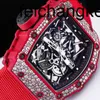 Richardmill Watch Milles Mechanical Automat RM Richardmillr Mens Series 3502 Snowflake Diamond Red Devil Ultimate Edition Pełny zestaw