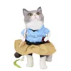 Cat Costumes Spring and Autumn Pet Cat Dress Söt roliga klädkatt och hundkläder står för att förändras till en kubistklänning Cat Clothes HKD230921