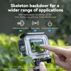 Andra kameraprodukter Telesin Waterproof Case Full Scene Anti-dimma Undervattens Temperat glaslinsdykning Husskydd för GoPro Hero 9 10 11 Black 230920