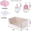 Small Animal Supplies Large Rain Litter Box Bunny Toalett med låda 50 husdjursfilm 25 Training Pad Cleaning Set Pan 230920