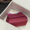 Mulheres Bolsa Lagarto Bolsas De Couro Genuíno Completa Diamante Decoração Crossbody Bag Designer Flap Messenger Bolsa Prata Hardware Fivela 10A Top Quality