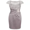 Selling Knee Length Tafetta Mother of the Bride Dresses for Wedding In Stock with Lace Sash224z