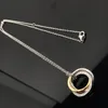 Sterling Silver Necklace for Women Classic hoop shaped Pendant Charm Chain Necklaces Luxury Brand Jewelry Necklace CHD2309215 loutus