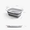 Bathroom Sinks 60*40CM Plastic Folding Basin Portable Baby Bathtub Large Adult Pet Dog Cat Bath Bucket Laundry Tub Bathroom Kitchen Accessories 230921