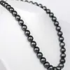 REAL BEAUTIFUL 17 5-12MM TAHITIAN NATURAL BLACK PEARL NECKLACE REAL BEAUTIFUL 17 10MM TAHITIAN NATURAL BLACK PEARL NEC245o