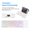 Tastaturen RK61 Royal Kludge Kabellose mechanische Tastatur, Tri-Mode, Bluetooth 5.0/2,4 G/USB-C, RGB-Hintergrundbeleuchtung, 61 Tasten, austauschbare Gamer-Tastatur 230920