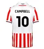 23/24 Stoke City Mikel Campbell Soccer Jerseys Smith Fletcher Powell Brown Clucas Home Kits 23/24 Lewis Baker Baker Men Kids Kit Football Shirts Uniforms Tops66 8896