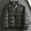 Men's Down Parkas Mens down jacket tech stand collar jacket back big Womens winter jacket fluffy fashion casual American down jacket street style x0921