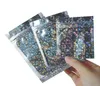 Hersluitbare Ster Holografische Ritssluitingszakjes Kleine Make-up Cosmetische Laser Plastic Aluminiumfolie Zip Lock Pakket Zakjes 100pcs2444423