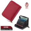 32 Colors New Classic Organ Card Holder Multi-Card Zipper Coin Purse Small Clutch PU Money Bag Cardholder Wallets for Men and Women