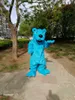 Blue Beaver Mascot Costume School Otter Custom Fancy Costume Kits Mascotte Fancy Dress Cartoon Character 401996