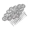 Hair Clips 3.8 Inch Rhinestone Crystal Diamante Wedding Bridal Comb Accessory