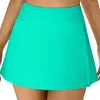 Skirts Women High Waist Swim Split Swimsuit Skirt Bathing Suit Swimwear Bottoms Built In Shorts Summer Vacation Beachwear