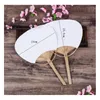 Other Event Party Supplies Paddle Hand Fans With Bamboo Frame And Handle Wedding Favors Gifts Paddle-Paper Fan Spanish-Fan Sn2895 Dhbst