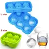 2 Sizes Silicone Ice Cube Ball Tray Brick Round Maker Mold Ice Sphere Mould for Party Bar Ice Tools238t