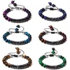 Vintage Geflochtene Armbänder Männer Echtes Chakra Tigerauge Armreif 8 mm Steinperlen Pulsera Handgemachte Frauen Facettierte Hämatit Buddha Schmuck B291N