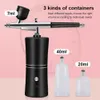 Ansiktsvårdsapparater Airbrush Nail With Compressor Portable Air Brush Nails Compressor For Nail Art Paint Painting Crafts Airbrush Compressor Kit 230920
