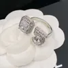 Top Band Pierścienie Pierścienie Zespół Kobieta Designer Wedding Diamonds Fashion Biżuteria S925 Srebrna pierścień
