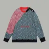 5A Дизайнерский мужской свитер Мужской кардиган-свитер Для отдыха круглый теплый вязаный свитер с длинными рукавами Женский свитер Куртка с буквенным принтом
